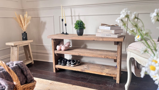 Entryway Wood Shoe Rack
